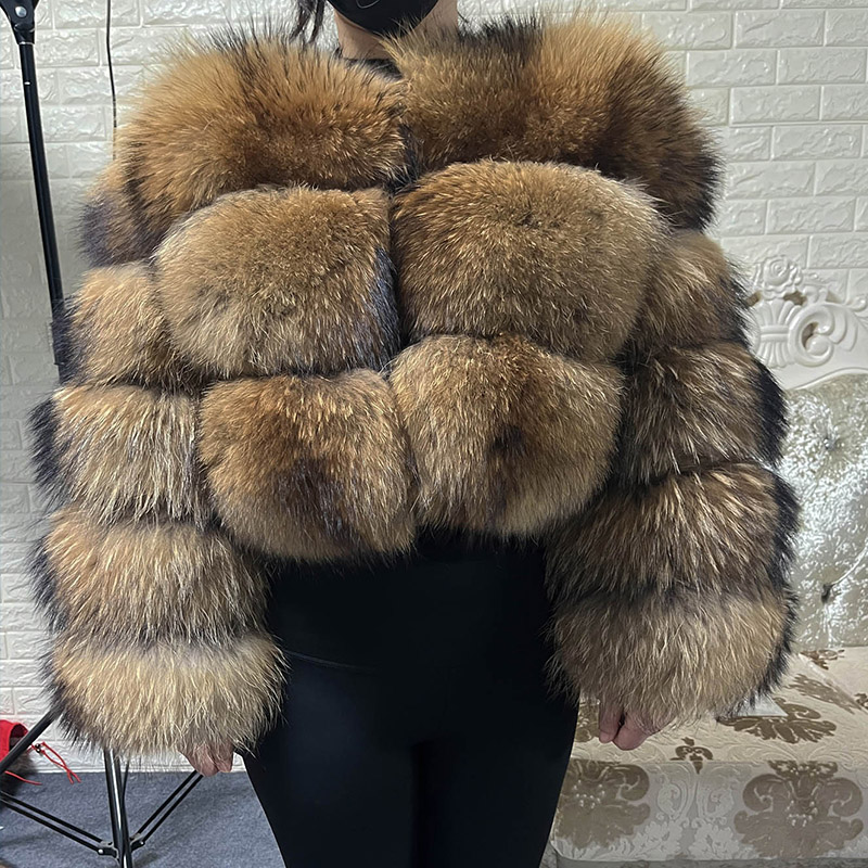 Winter Clothing Pk - Taglie forti Top in pelliccia marrone