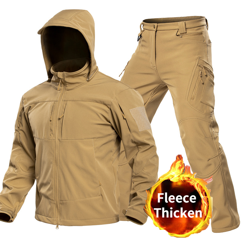 Winter Clothing Matching - Completo Tattico Softshell da Uomo per