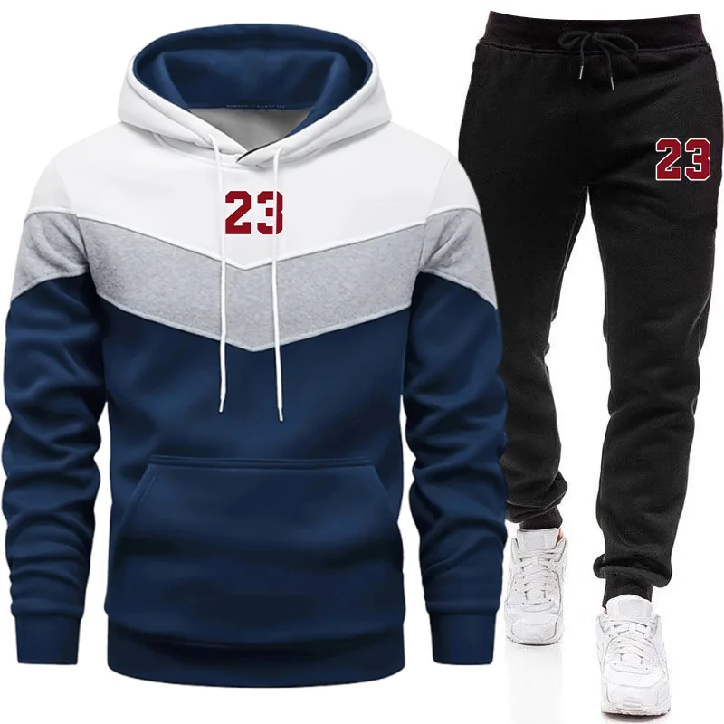 Winter Clothing Matching - Nuova Tuta Sportiva da Uomo, Felpa