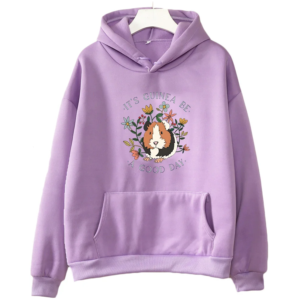 Winter Clothing Drawing - Simpatica felpa con cappuccio grafica cavia