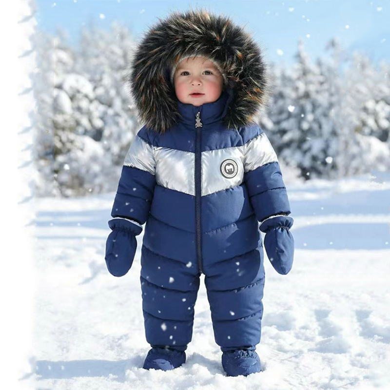 Winter Clothing Baby Girl - Tutina Invernale per Neonati con Guanti,