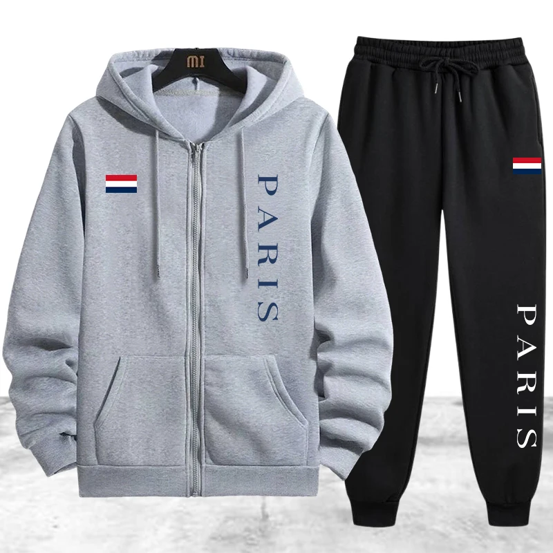 Tuta da uomo Paris Printing, c - Winter Clothing Matching recensione e prezzo