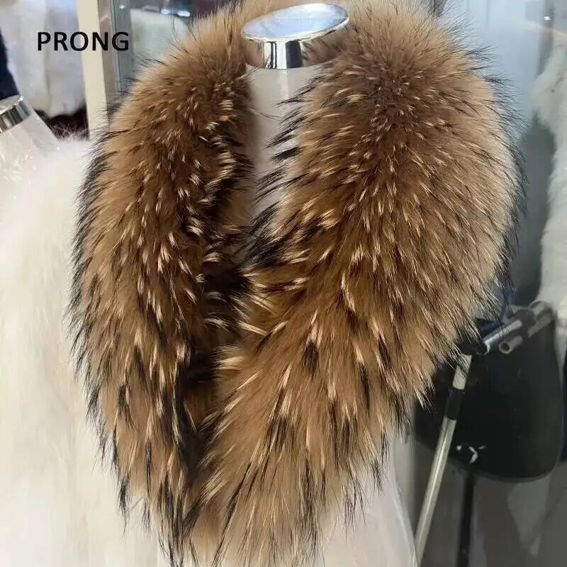 Collo di pelliccia di procione - Winter Clothing Matching recensione e prezzo