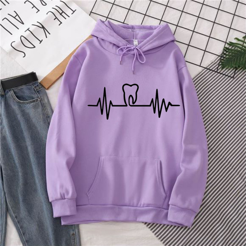 Heatbeat Hoodie Graphic Tooth  - Winter Clothing Drawing recensione e prezzo