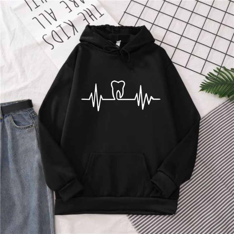 Heatbeat Hoodie Graphic Tooth  - Winter Clothing Drawing recensione e prezzo